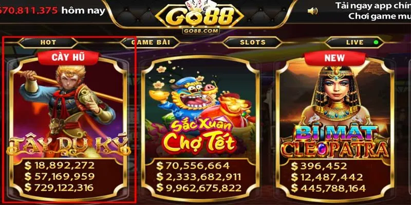 Tây Du Ký Go88 game nổ hũ đình đám nhất